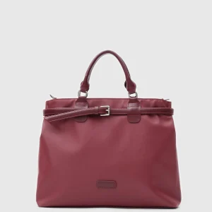 Elegant Burgundy Handbag