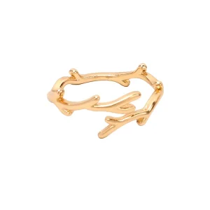 Geometric Alloy Open Ring