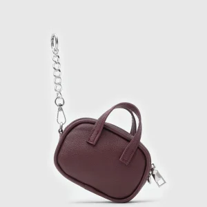Compact Maroon Mini Bag